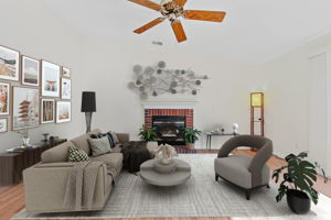 Great Room Staged