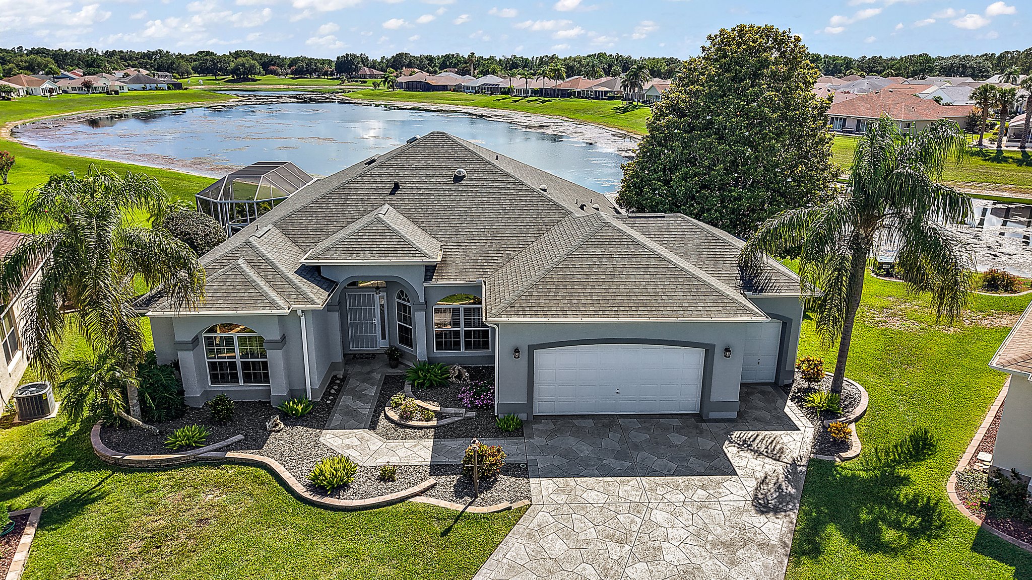 Front Elevation with Water View