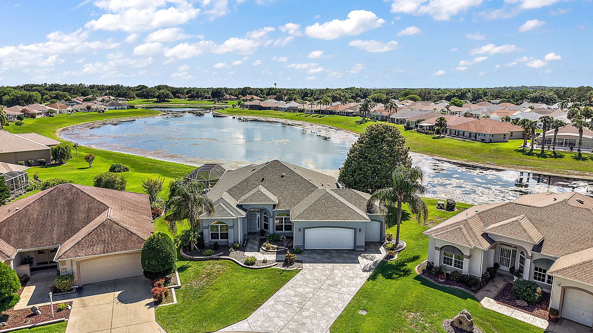 Front Elevation with Water View