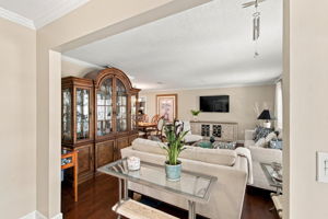 Formal Living Room - Crown molding