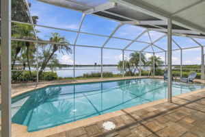 Screen Enclosed Pool - Brick Paved Lanai