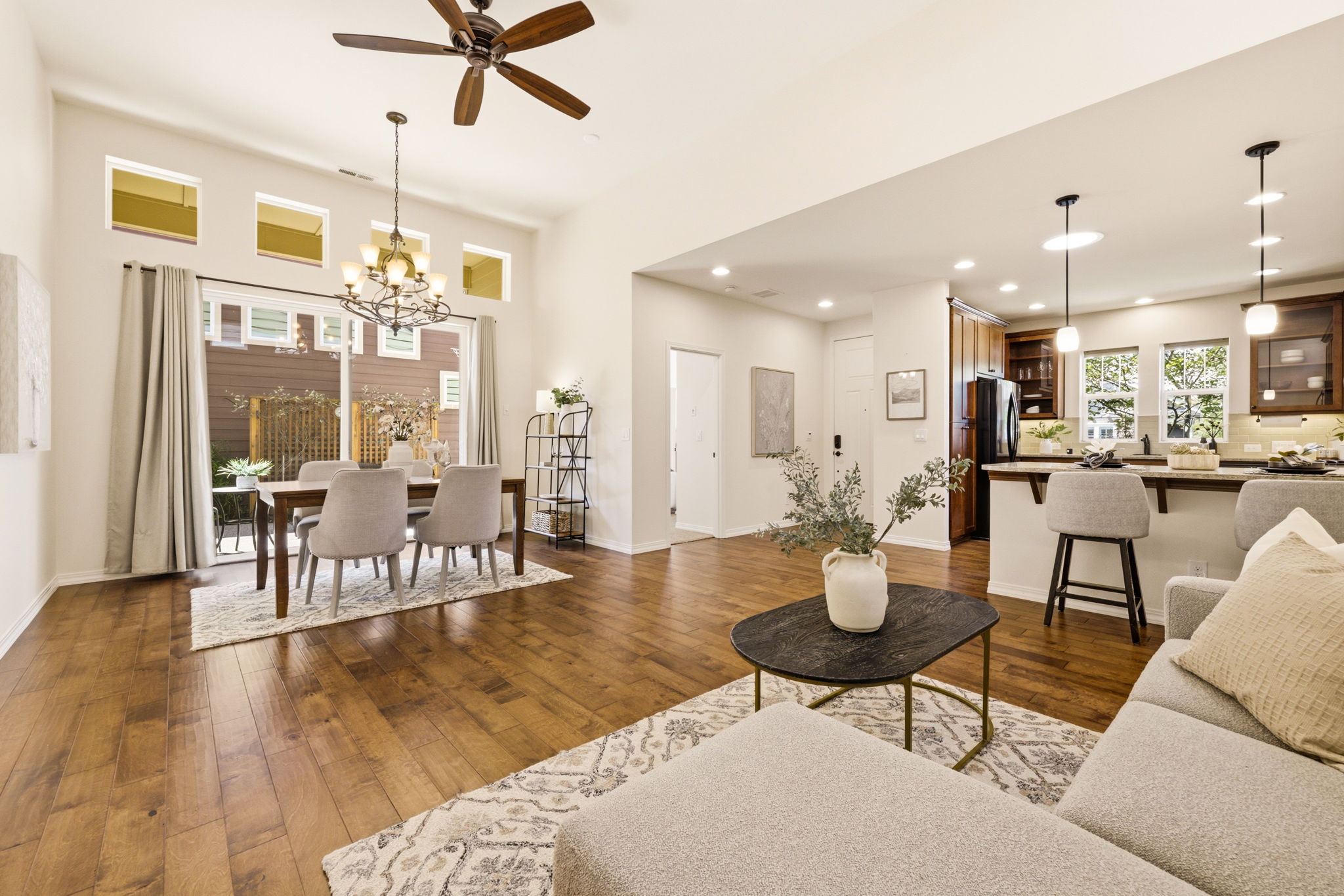 Dining Area. Hardwood floors and an open layout connect the dining space to the kitchen and living room for effortless flow.