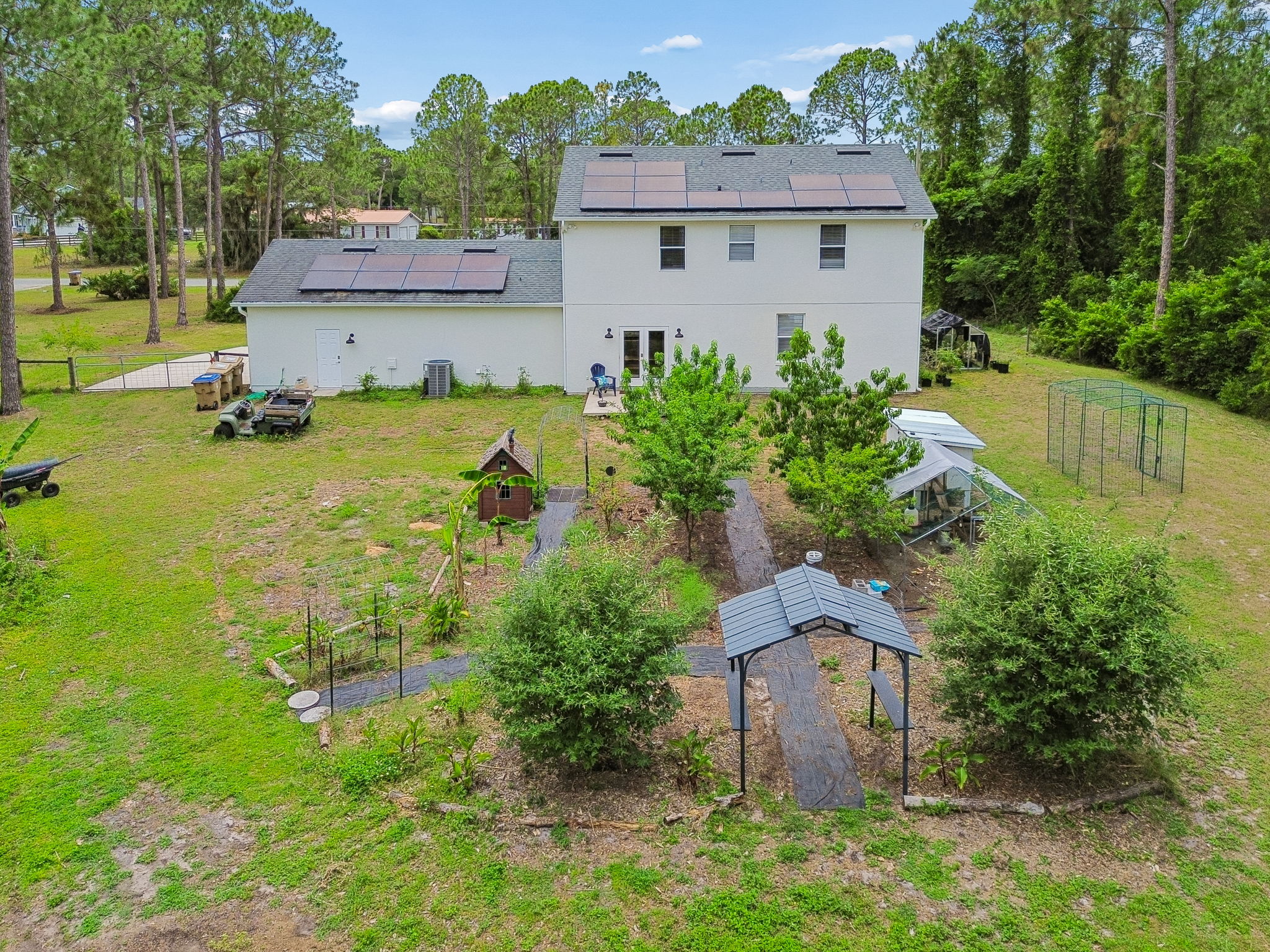 Aerial Back Yard View