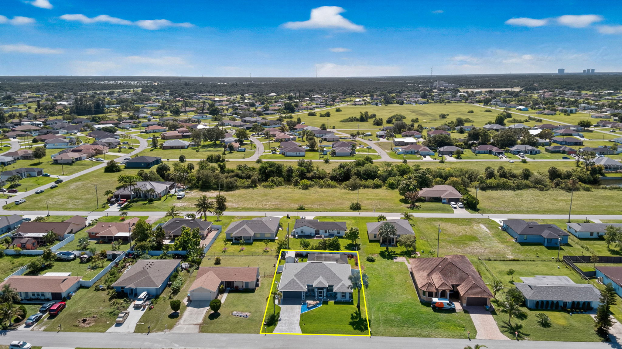 Aerial Front Exterior 2 -Lot Lines