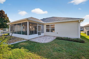 Rear Elevation with Paver Patio