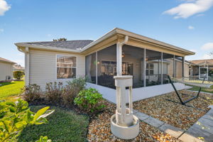 Rear Elevation with Hammock and Fountain