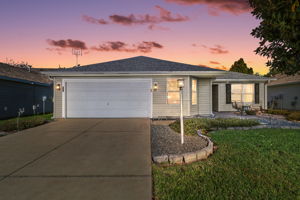 Twilight Front Elevation