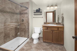 Nice Finishes in Downstairs Guest Bathroom