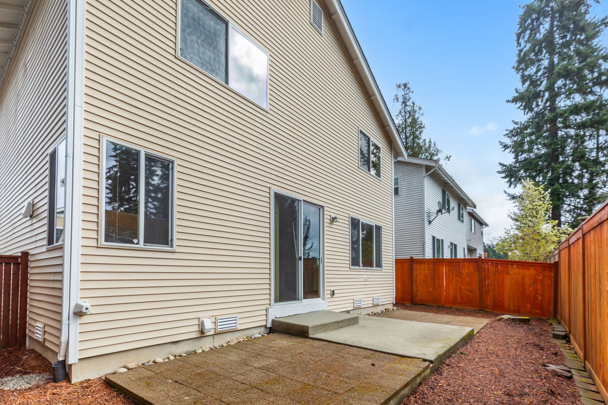 Fenced Backyard and Patio