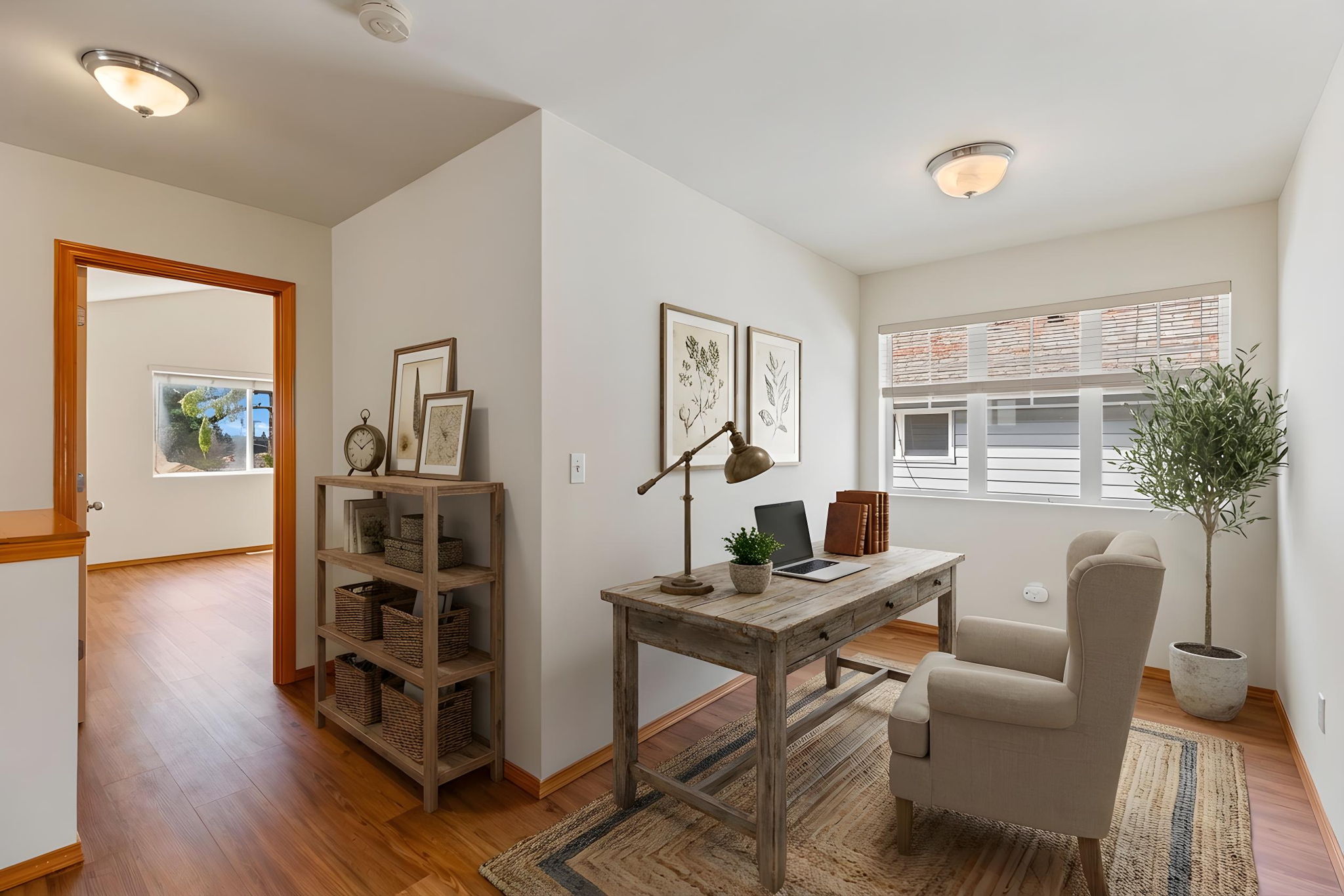 Loft Study area Virtually Staged