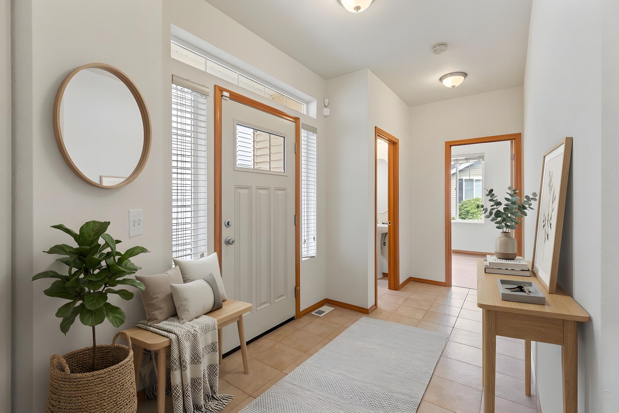 Virtually Staged Foyer