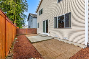 Fenced Backyard and Patio
