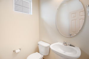 Half Bathroom on main floor off Foyer