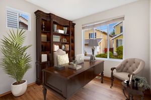 Main Floor Office off Foyer Virtually Staged