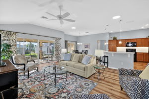 Living, Dining, and Kitchen