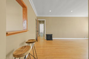 Semi-Open Shared Living & Dining Room Wall