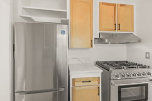 Premium Stainless Steel 6 Burner Stove & Refrigerator