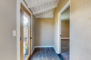 Back door area connected to Master Bedroom