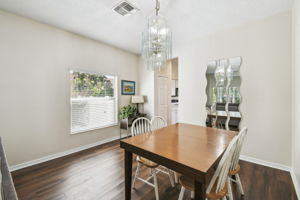 Large formal dining area