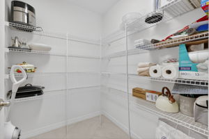 Spacious Walk-In Pantry