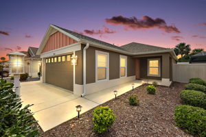 Twilight Front Elevation