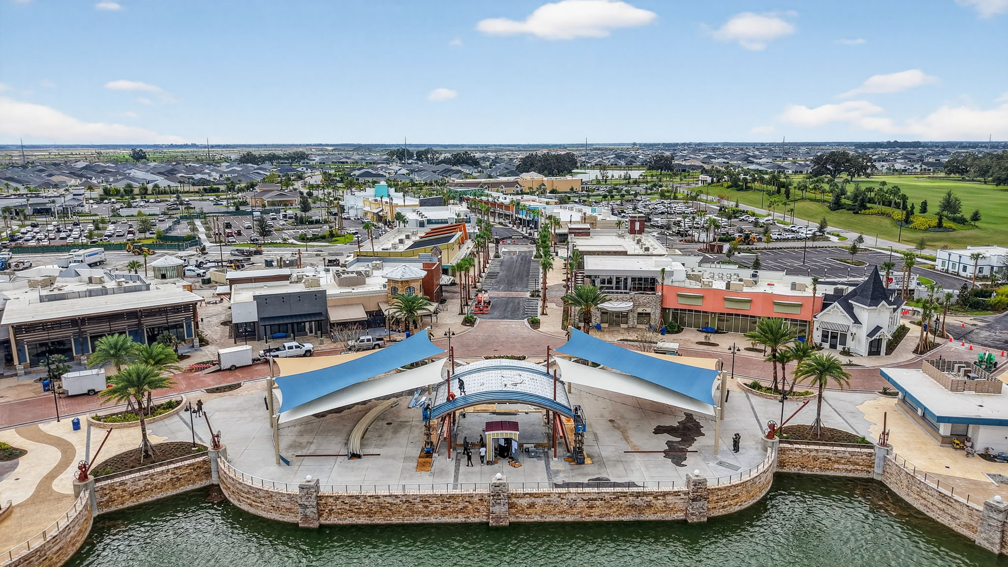 Aerial of Eastport Town Square