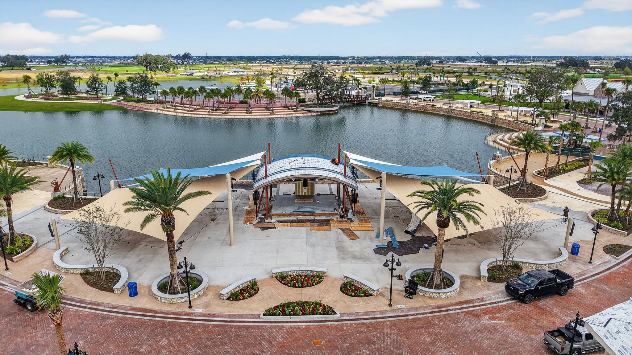 Aerial of Eastport Town Square