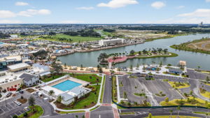 Aerial of Eastport Town Square