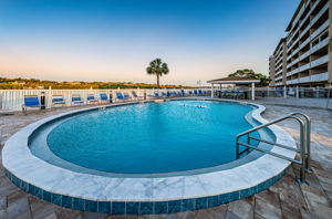 Back at the Complex Waterfront Pool.