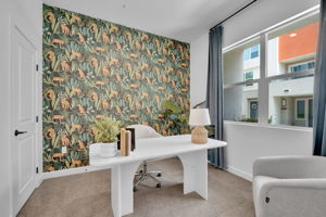 Downstairs Bedroom/Office with Closet