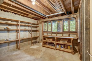 unfinished basement - so much potential (art room or make it a 3rd bdrm)