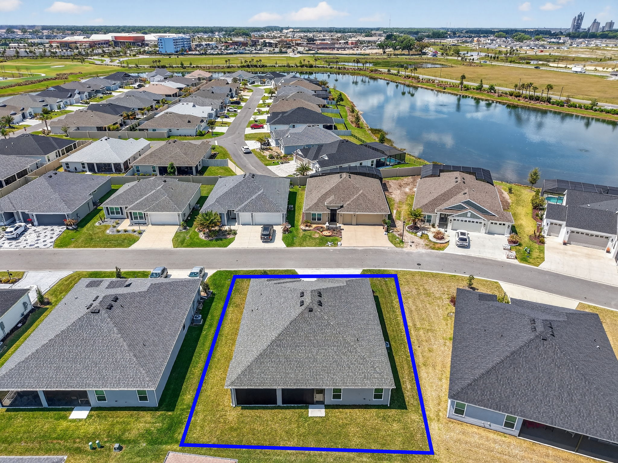 Aerial with Property Lines and Shallow Creek Championship Golf Course
