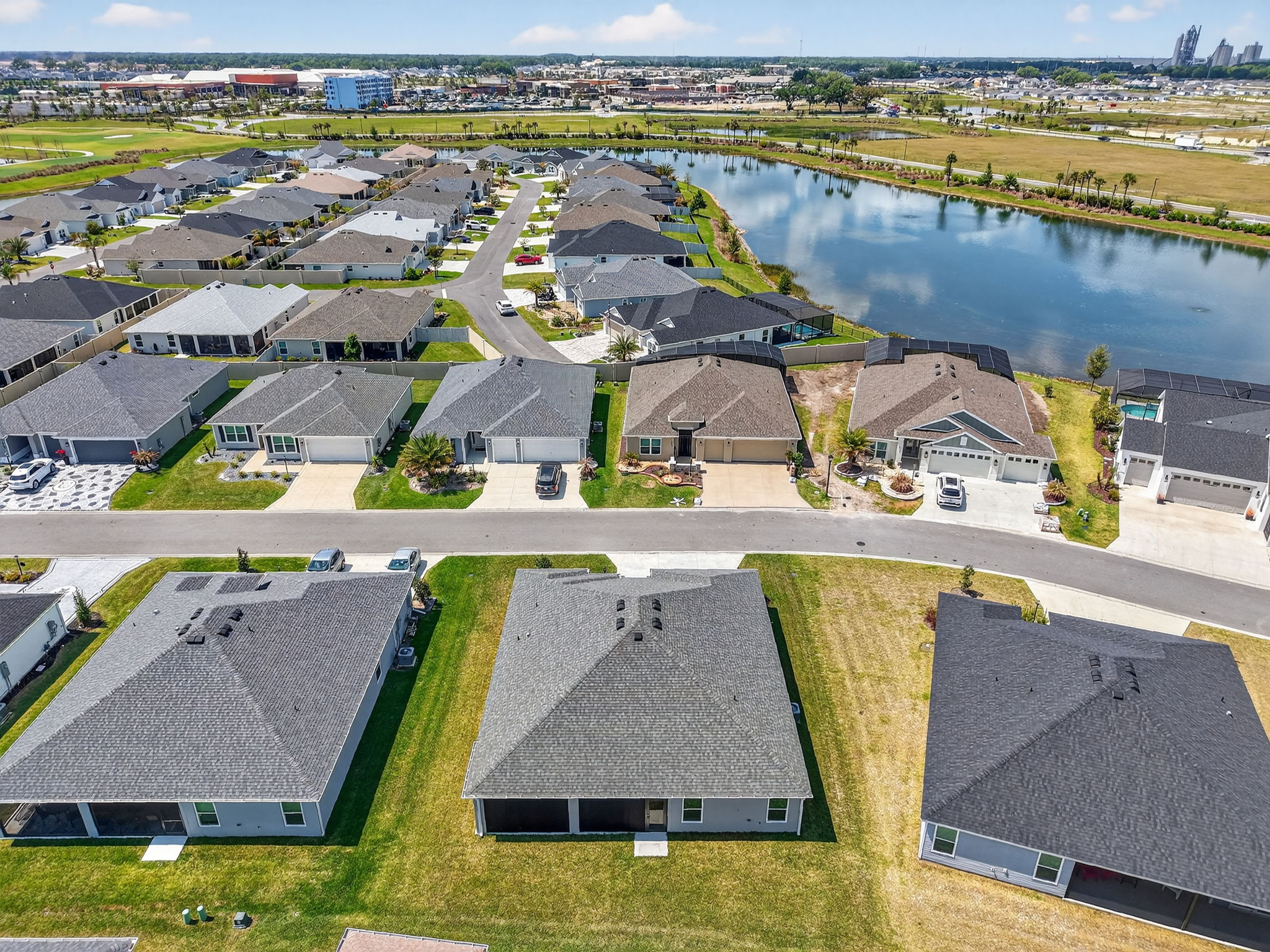 Aerial with Shallow Creek Championship Golf Course