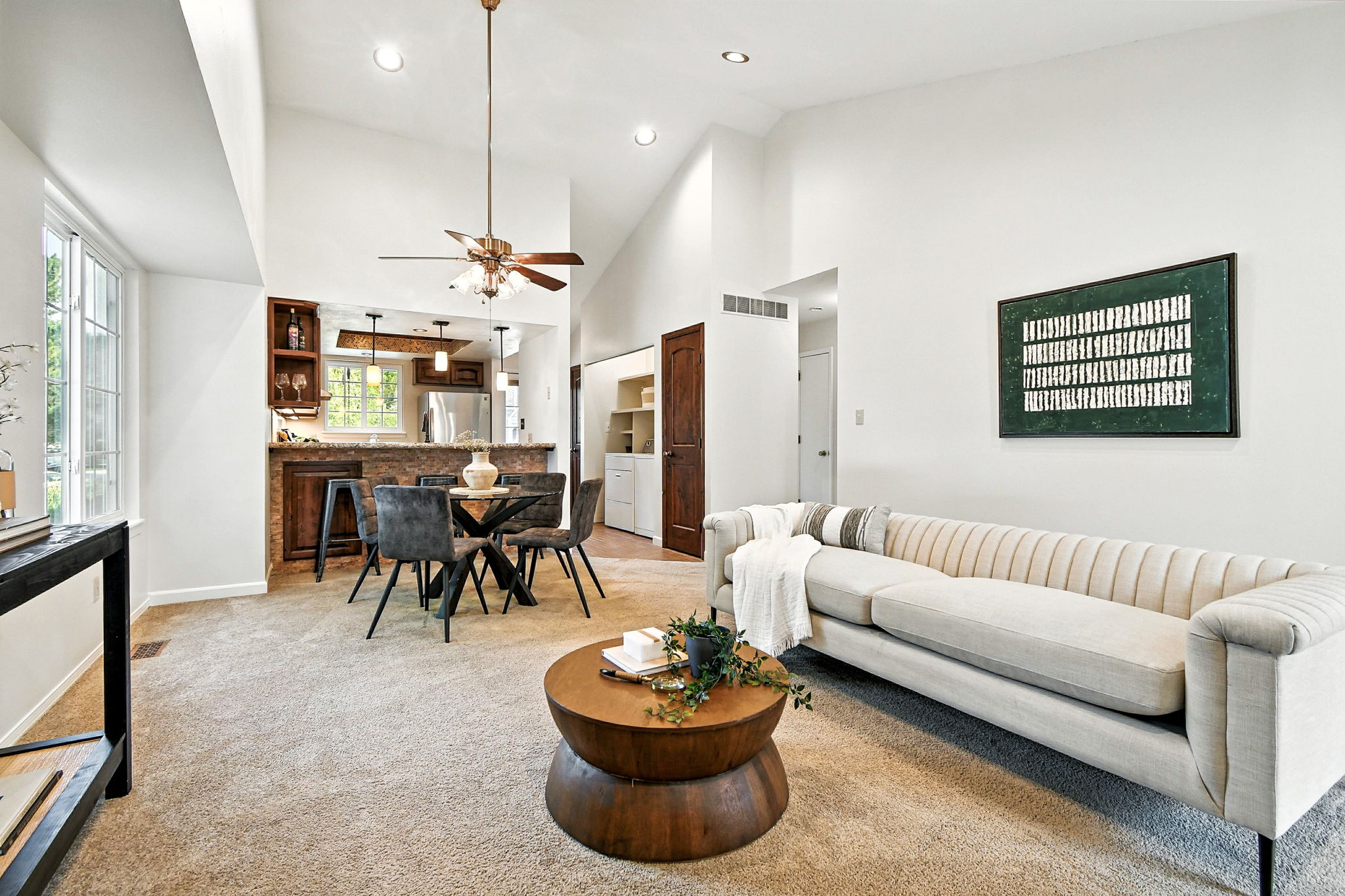 Living room is actually larger than it appears