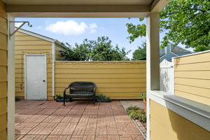 Garage door leads to a single car garage