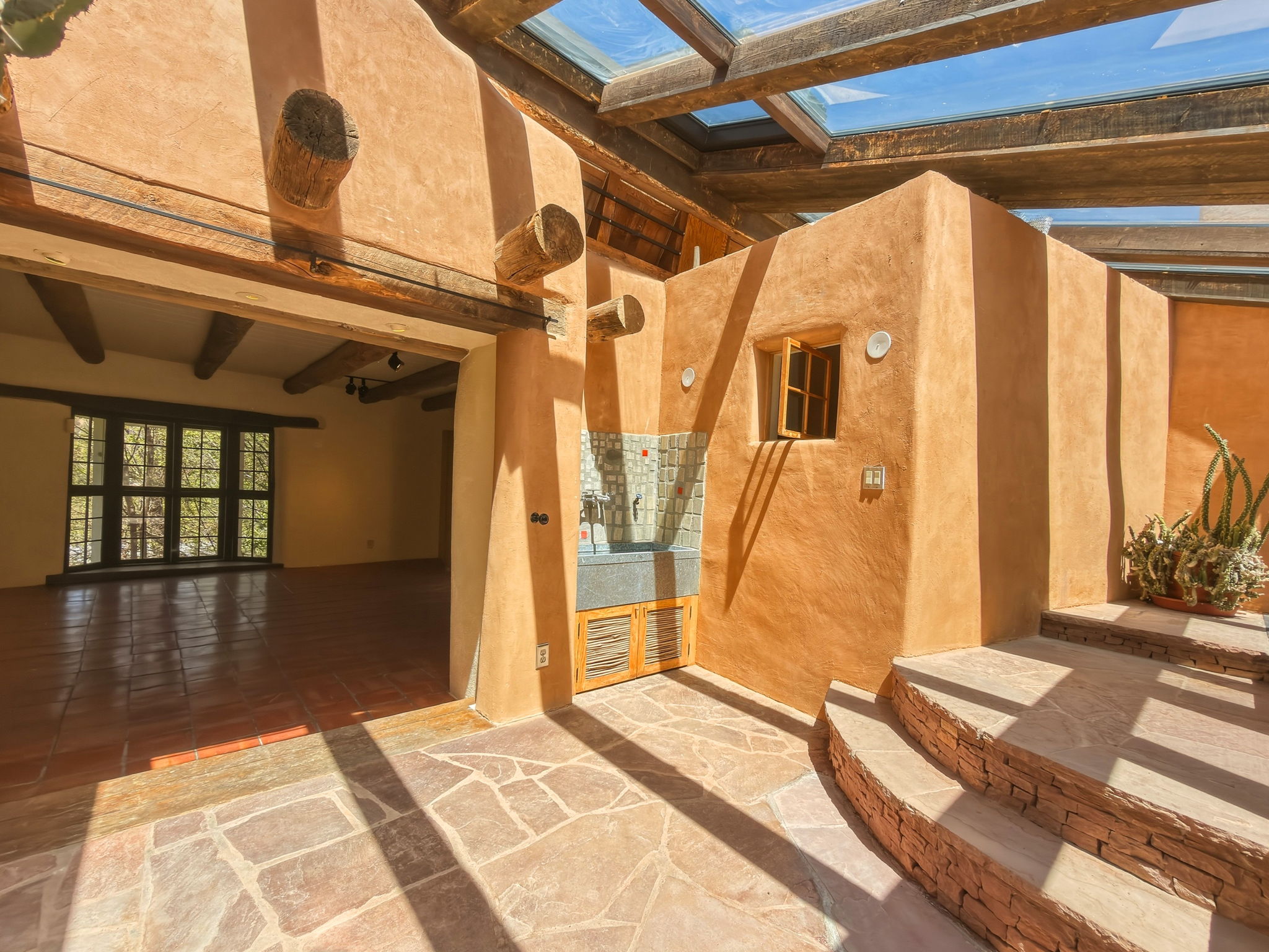 Conservatory view into the Southwestern Great Room.