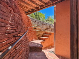 Anasazi Wall and Stair to Second Floor Studio Apartment