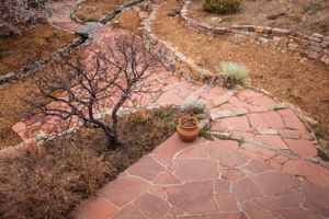 Balcony View of Entry Path