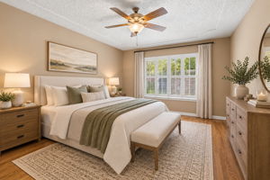 Primary Bedroom Staged