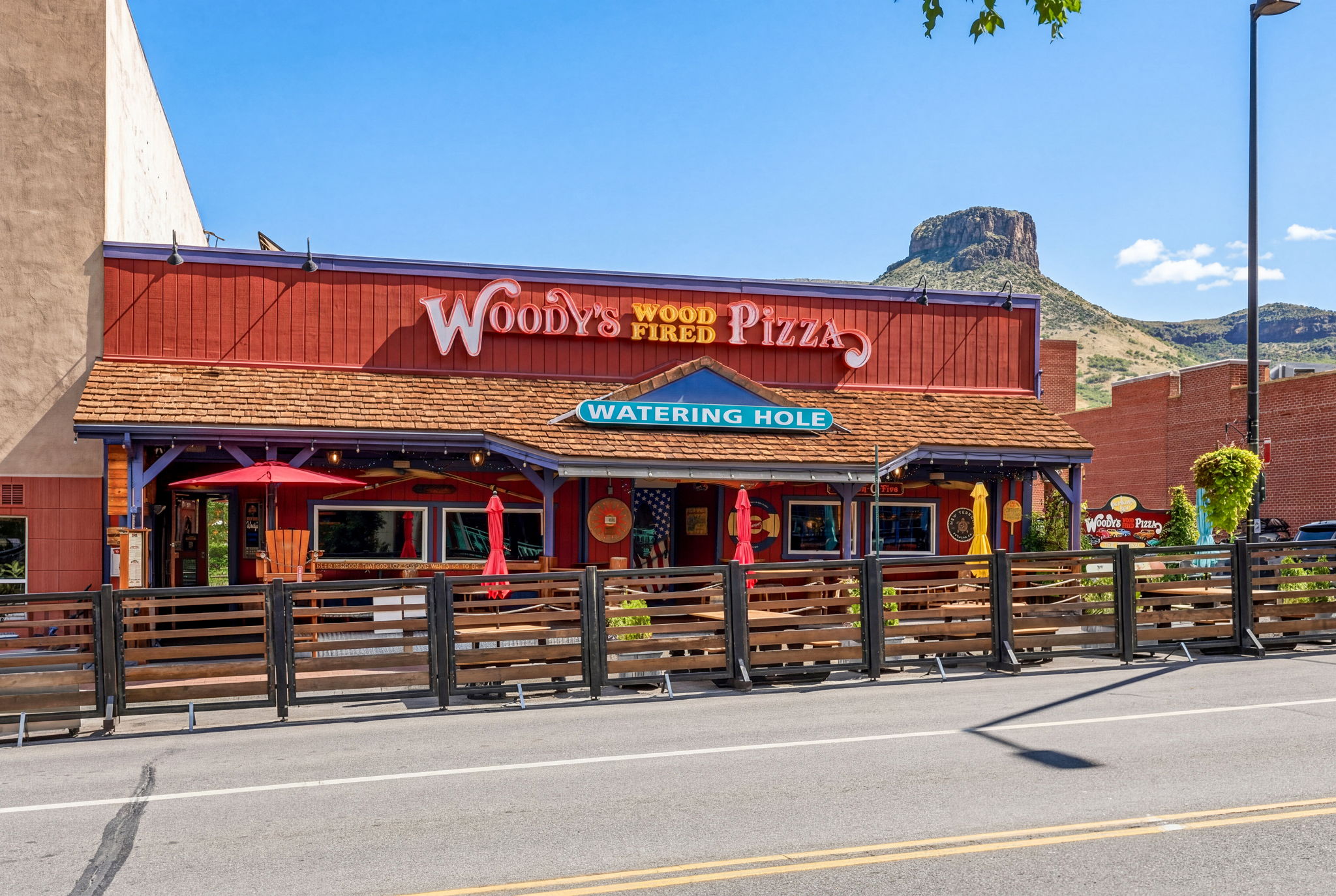 Golden's dining scene sits right beneath Castle Rock.