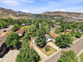 Views toward North and South Table Mountain from above the home.