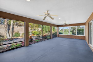 Expansive 30'x15' Lanai with Rear Privacy Wall