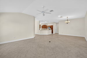 Living, Dining, and Kitchen