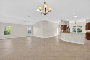 Living, Dining, and Kitchen