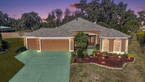 Twilight Front Elevation