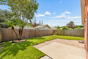 Fully Fenced Back Yard