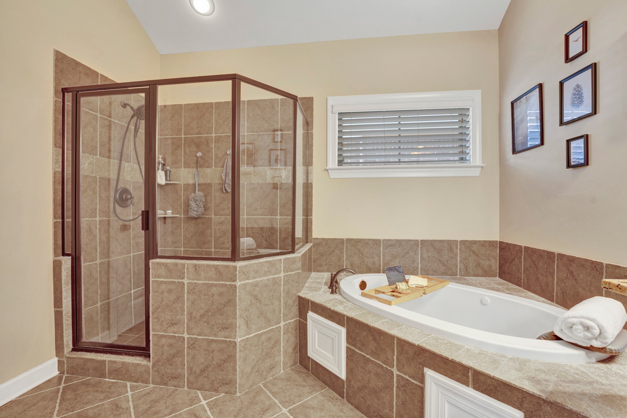 Walk-in Shower & Jetted Tub