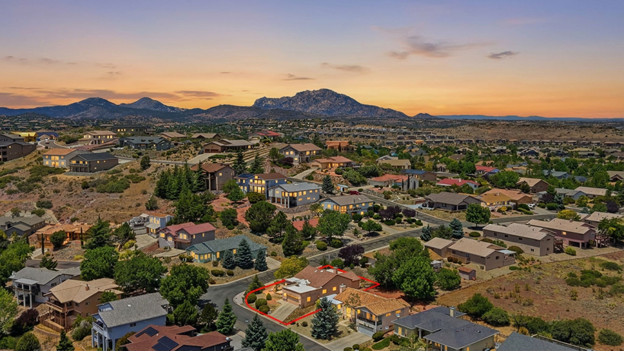 Aerial 6 Lot Line VT