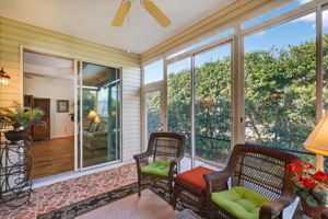 Enclosed Lanai with Privacy Landscaping