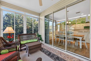 Enclosed Lanai with Privacy Landscaping